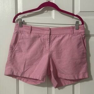 J. Crew City Fit shorts, pink, 5 in inseam; size 6